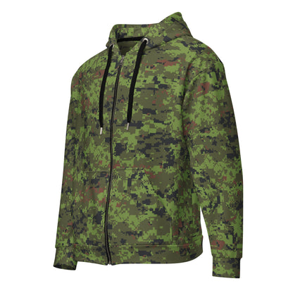 Estonian Digital CAMO Unisex zip hoodie - Zip Hoodies