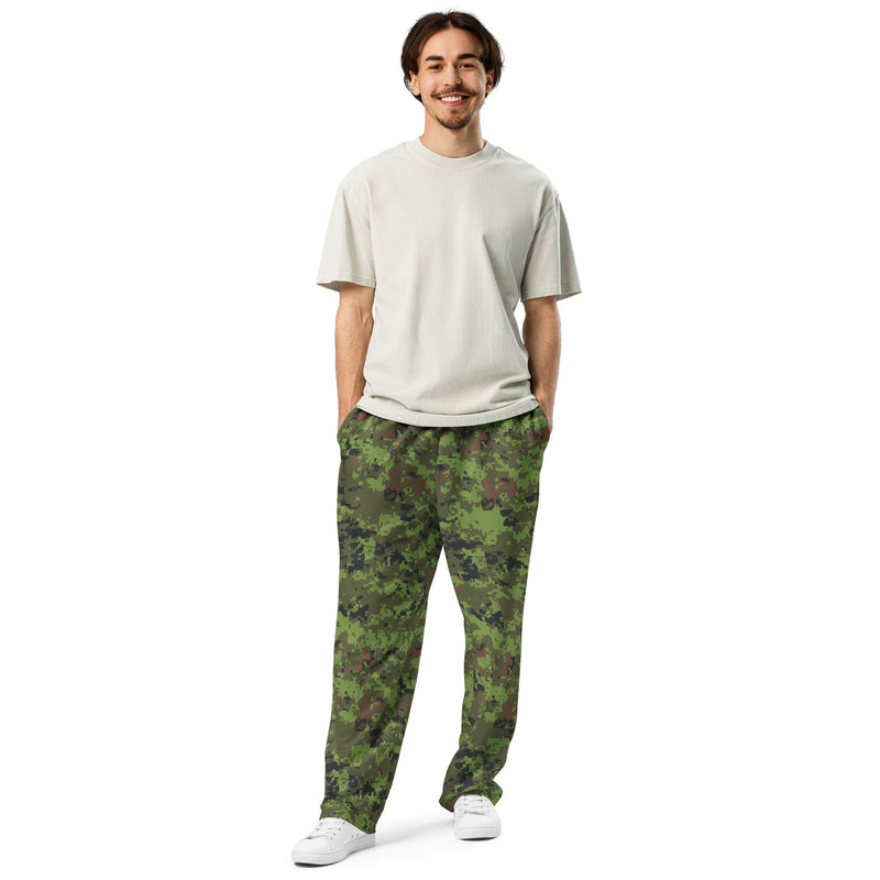 Digital Baltic Woodland CAMO Unisex Wide-Leg Joggers