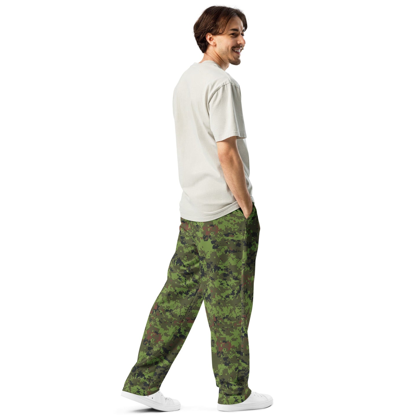 Estonian Digital CAMO Wide-leg joggers - Joggers