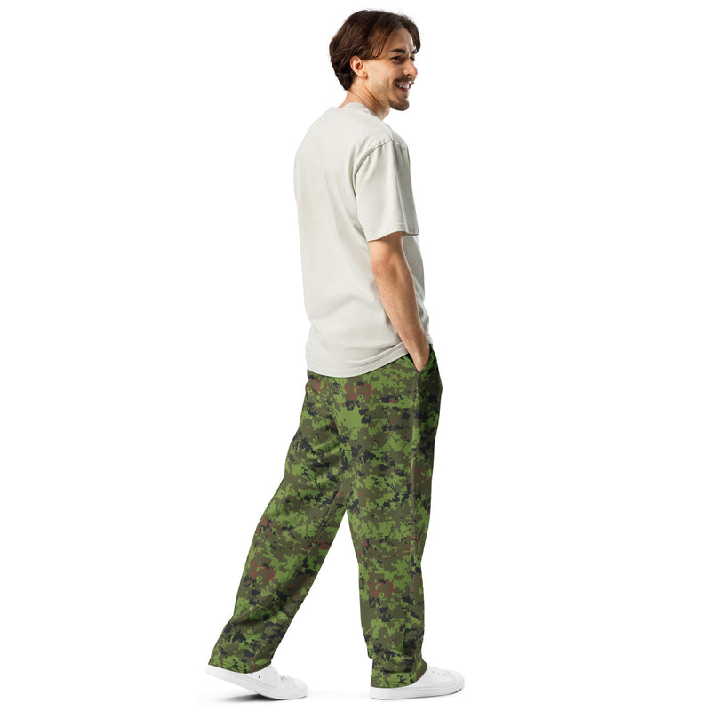 Digital Baltic Woodland CAMO Unisex Wide-Leg Joggers