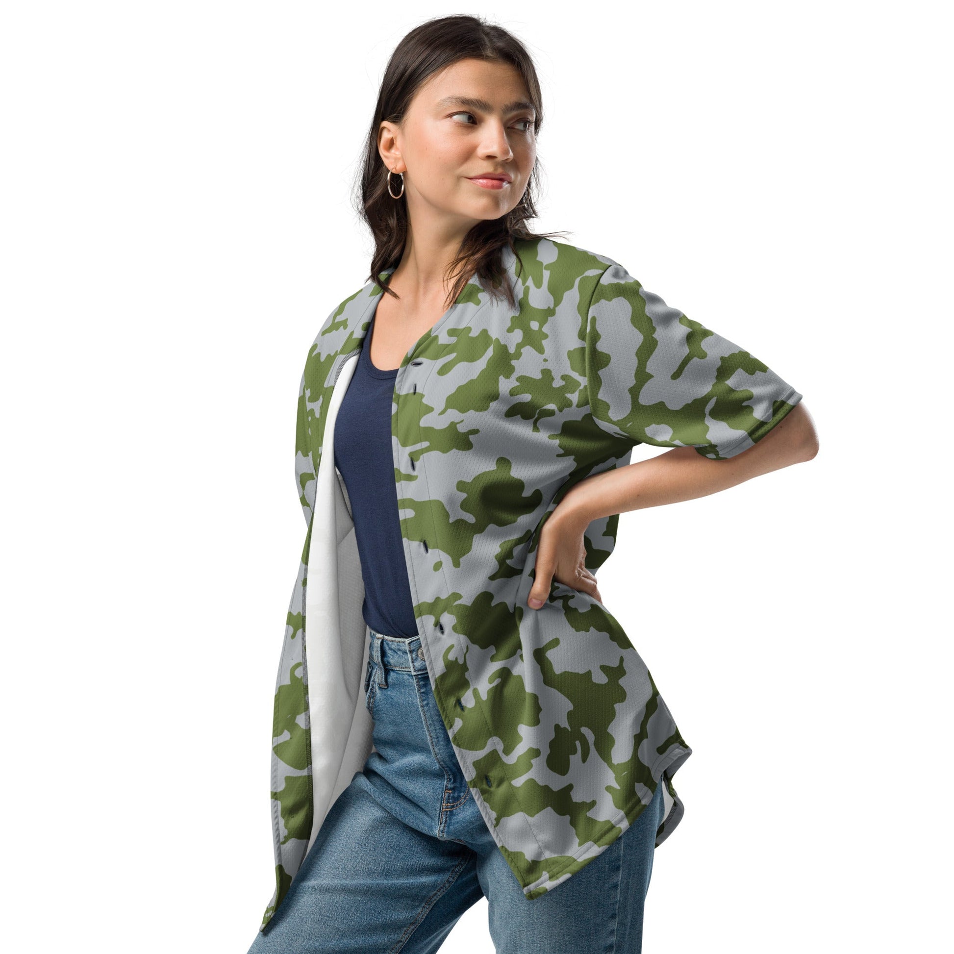 Fallout 3 Operation Anchorage Snow CAMO baseball jersey - Baseball Jerseys