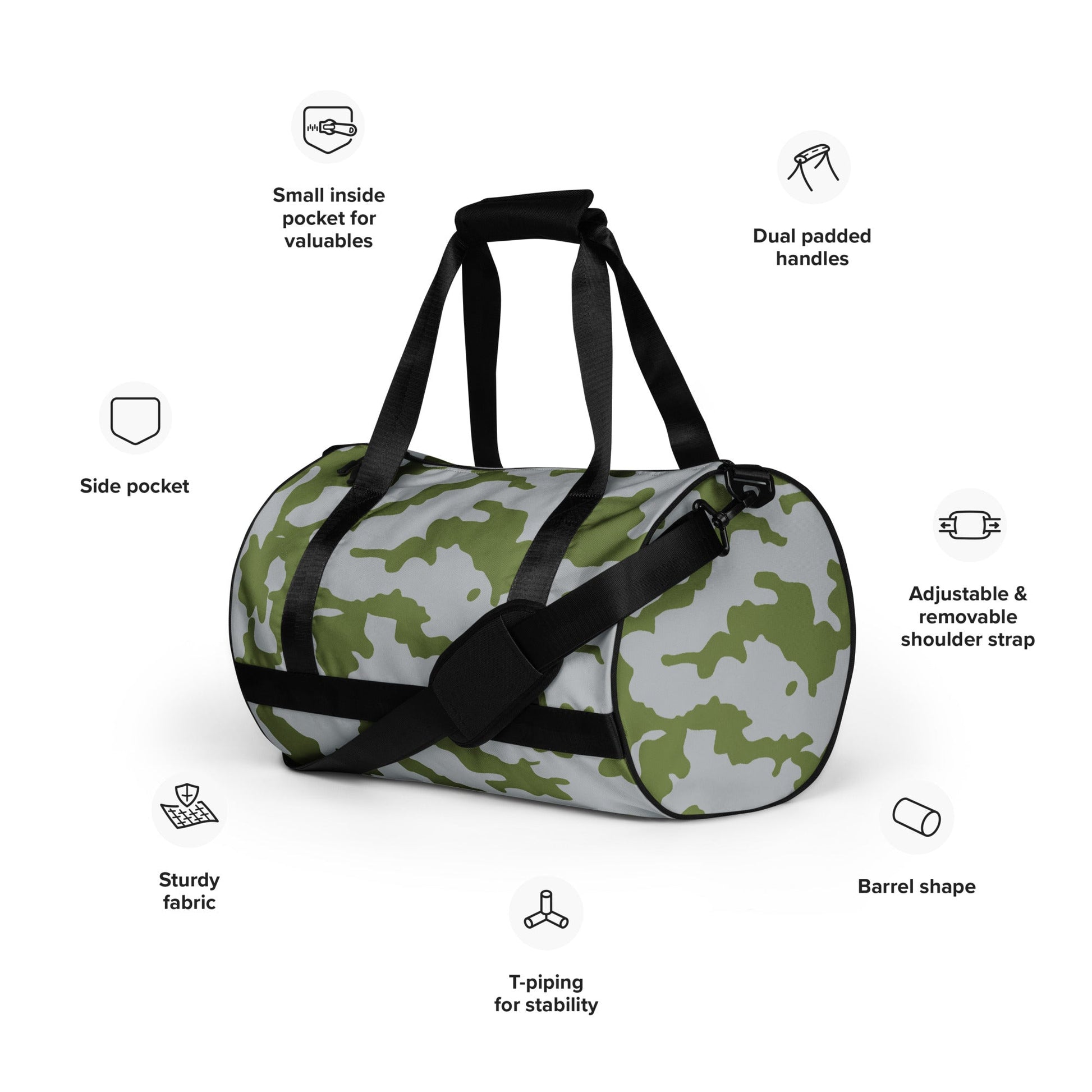 Fallout 3 Operation Anchorage Snow CAMO gym bag - Gym Bags
