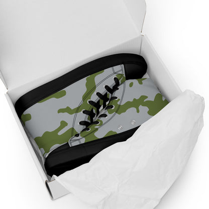 Fallout 3 Operation Anchorage Snow CAMO Mens high top canvas shoes - High Top Canvas Shoes