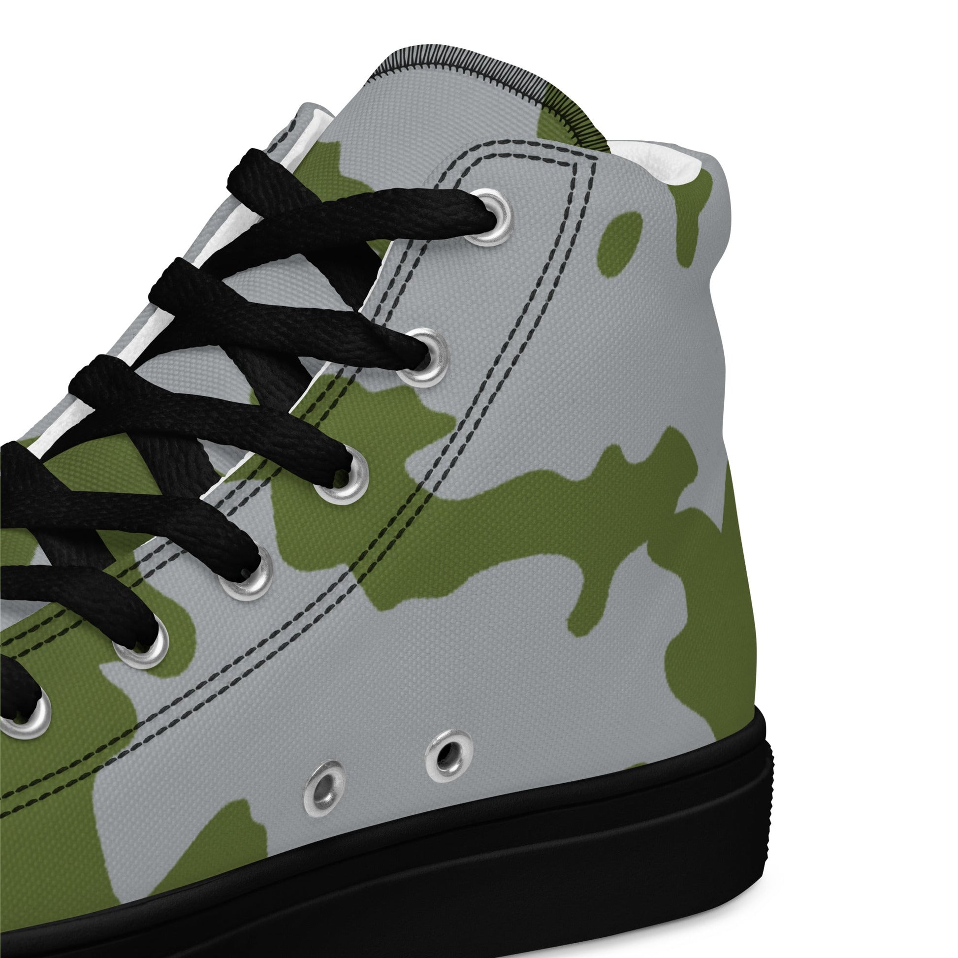 Fallout 3 Operation Anchorage Snow CAMO Mens high top canvas shoes - High Top Canvas Shoes