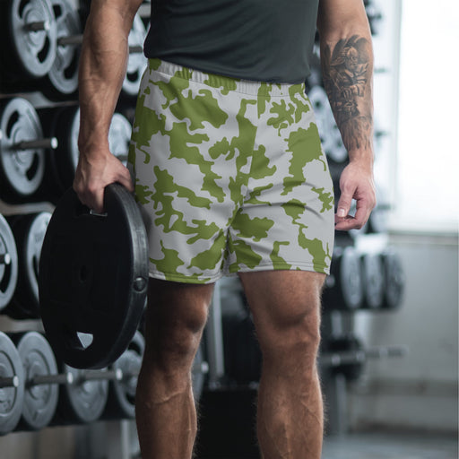 Frozen Front CAMO Unisex Athletic Long Shorts - 2XS
