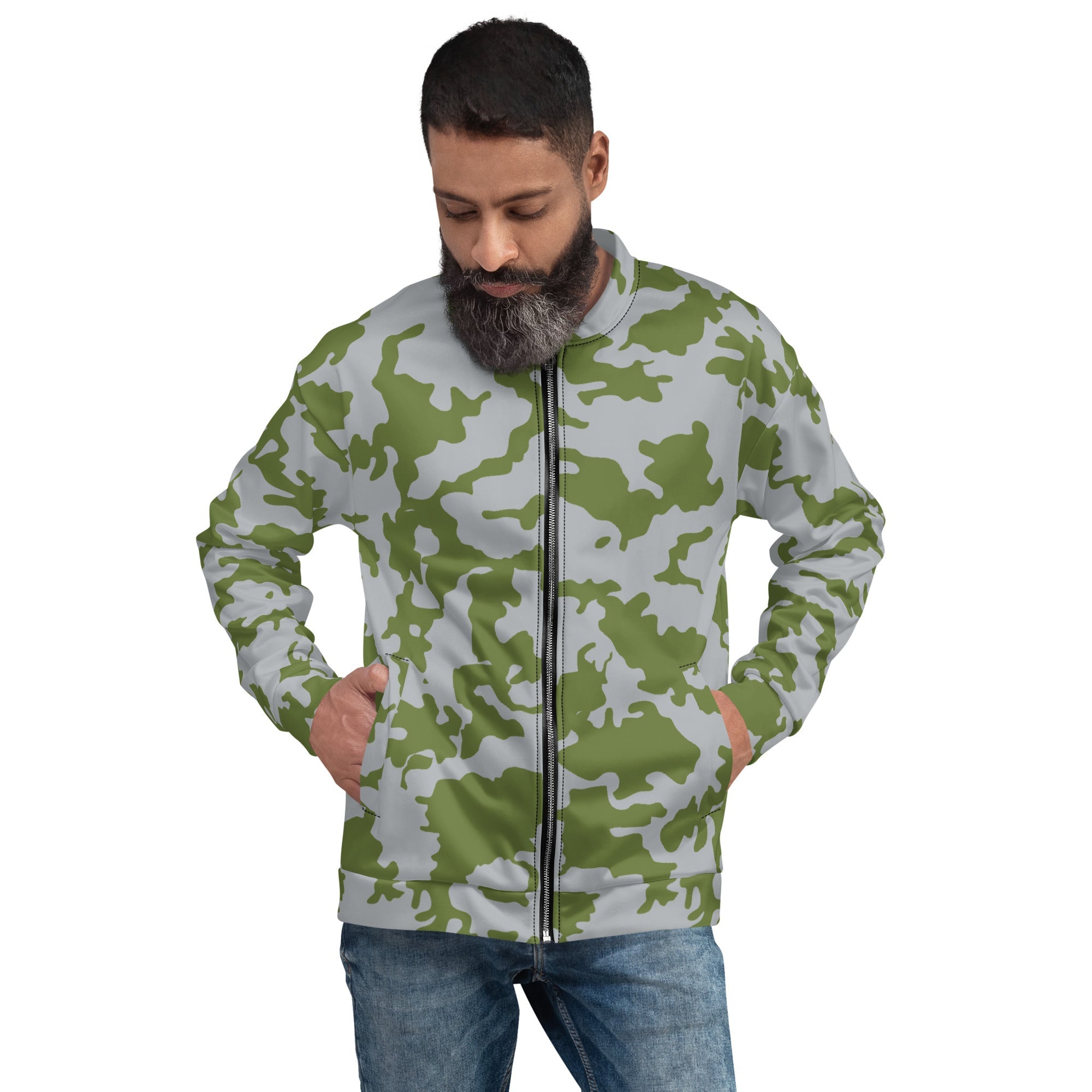 CAMO HQ - Fallout 3 Operation Anchorage Snow CAMO Unisex Bomber Jacket ...