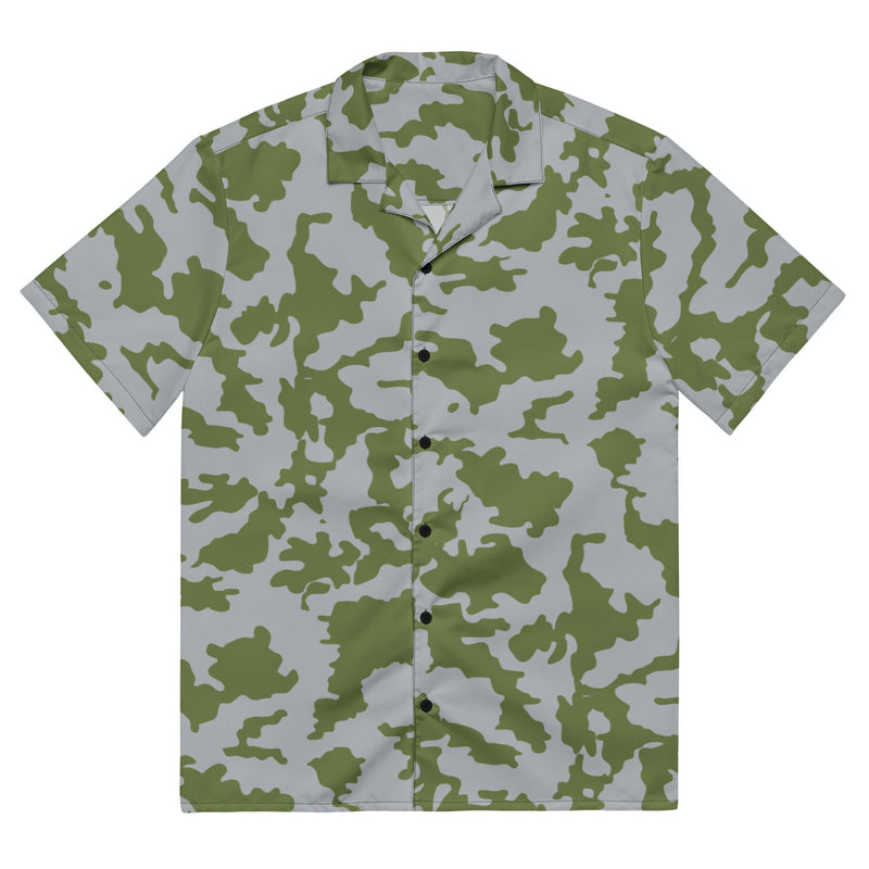 Frozen Front CAMO Unisex Short-Sleeve Button Shirt - 2XS - Button-Up