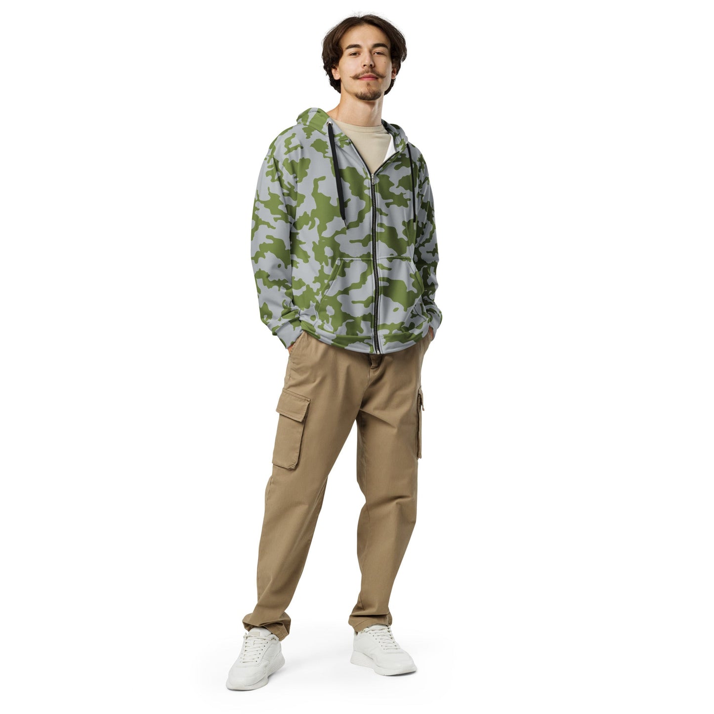 Fallout 3 Operation Anchorage Snow CAMO Unisex Zip Hoodie
