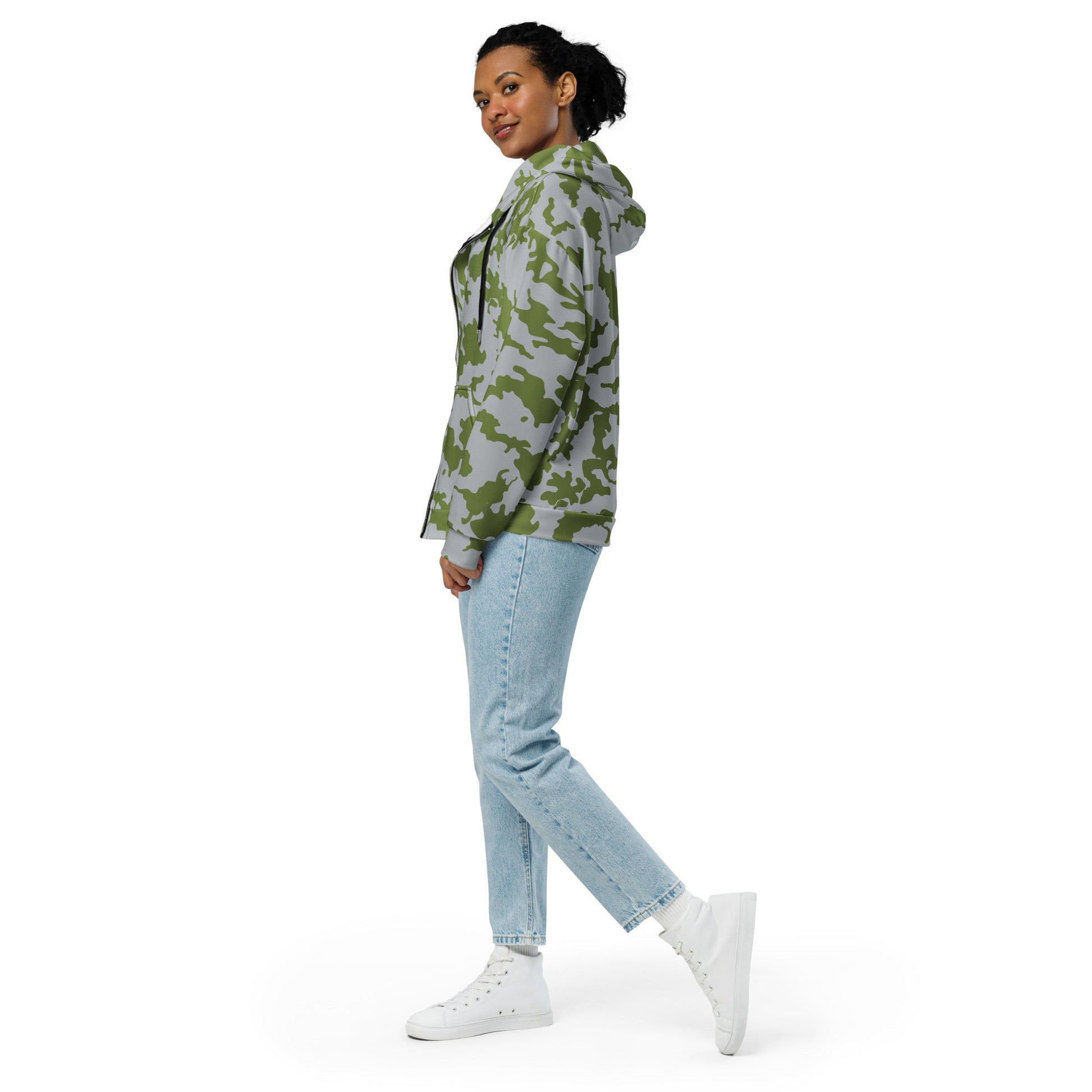 Fallout 3 Operation Anchorage Snow CAMO Unisex Zip Hoodie