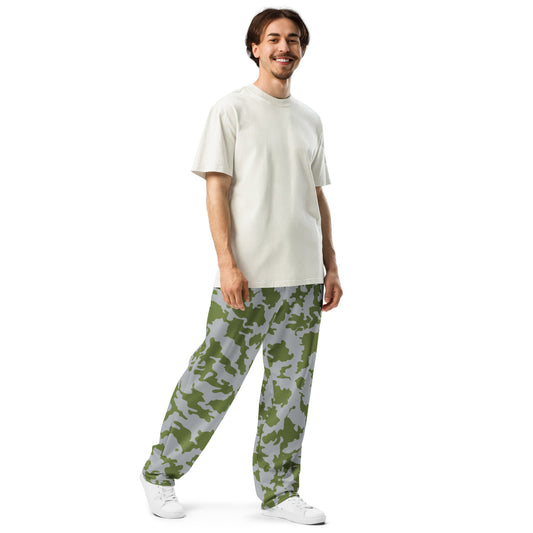Fallout 3 Operation Anchorage Snow CAMO Wide-leg joggers - Joggers