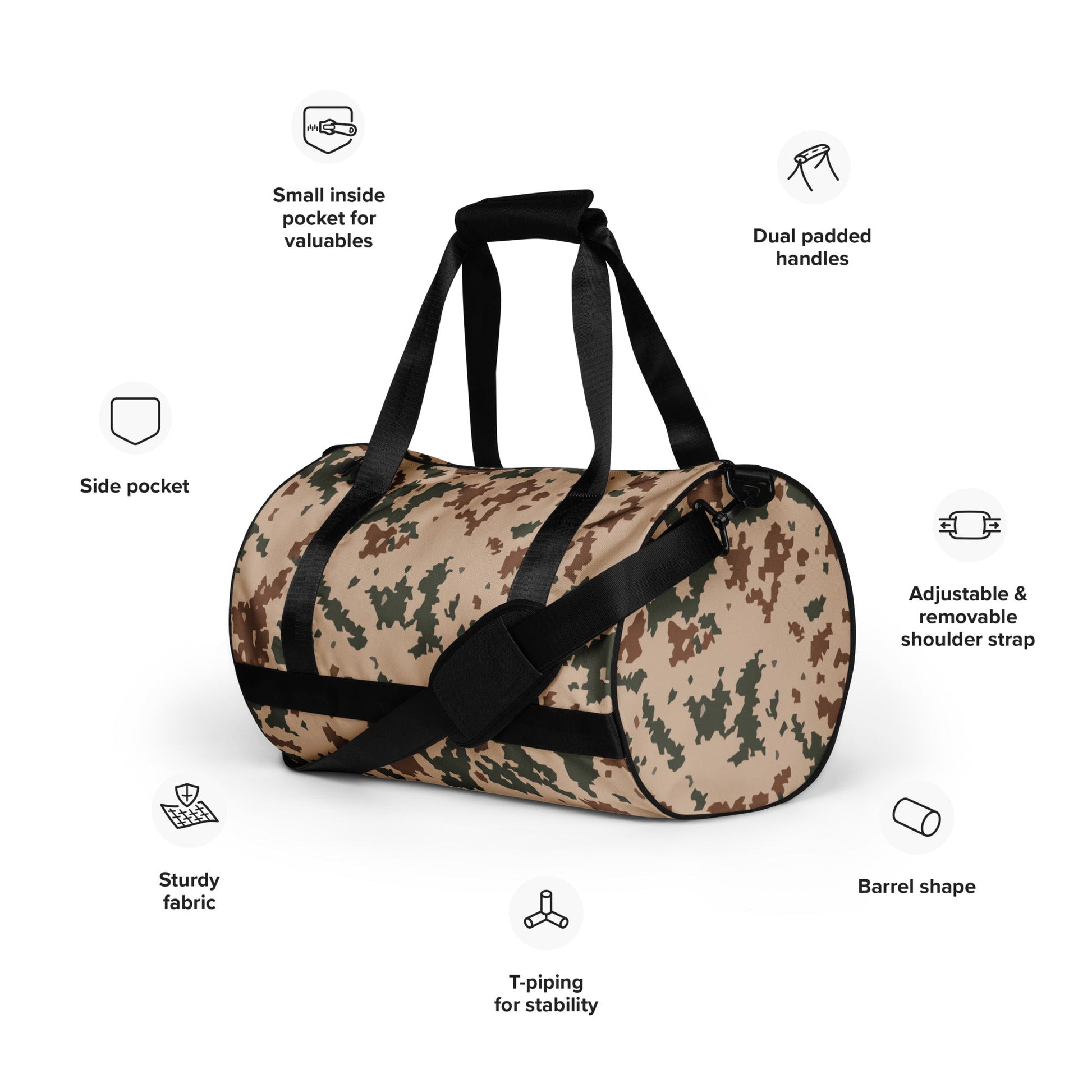 Finnish Hellepuku Desert CAMO gym bag - Gym Bags
