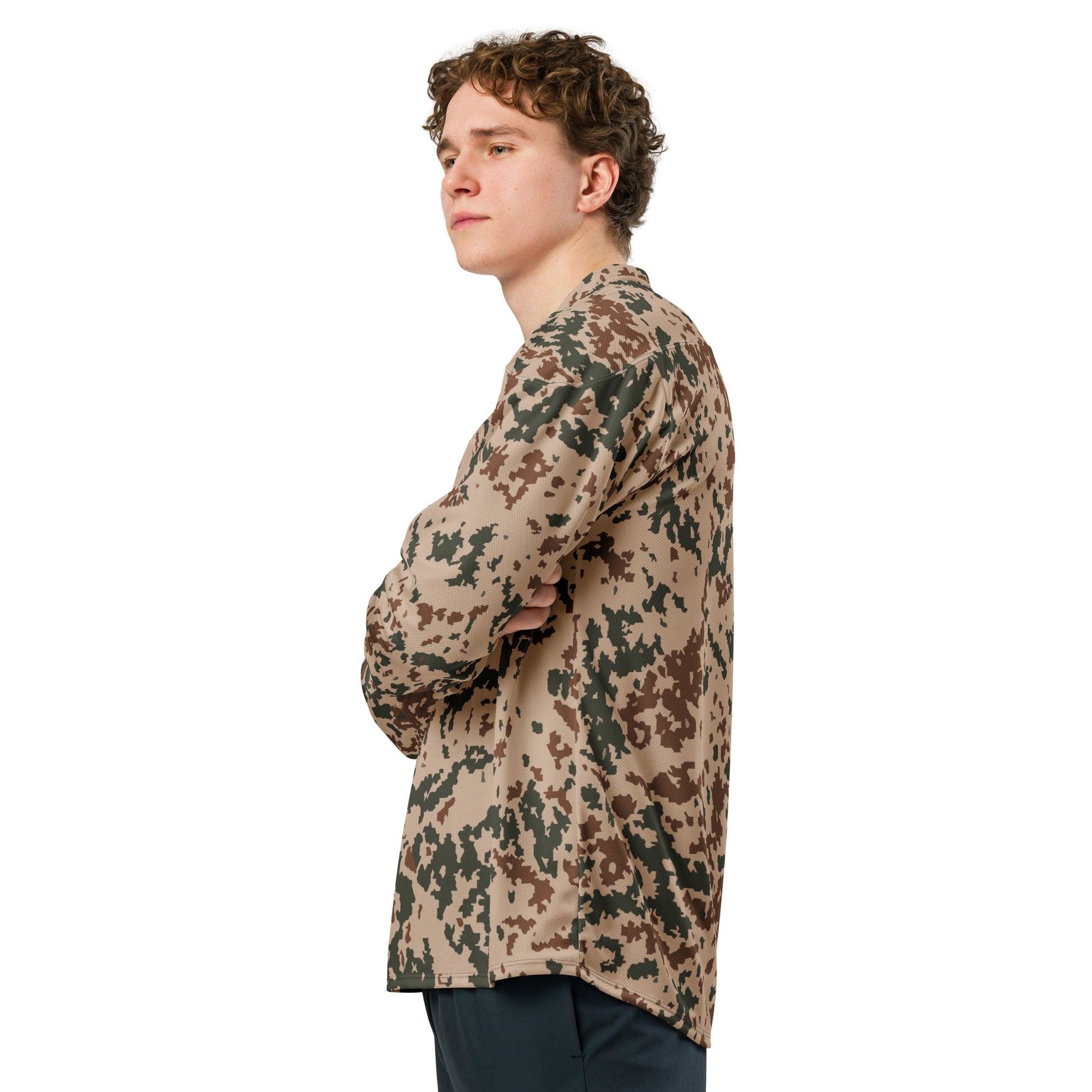 Finnish Hellepuku Desert CAMO hockey fan jersey 2XS Hockey Jerseys