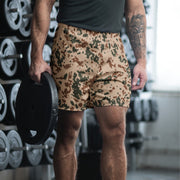 Hellepuku Desert CAMO Unisex Athletic Long Shorts - XS