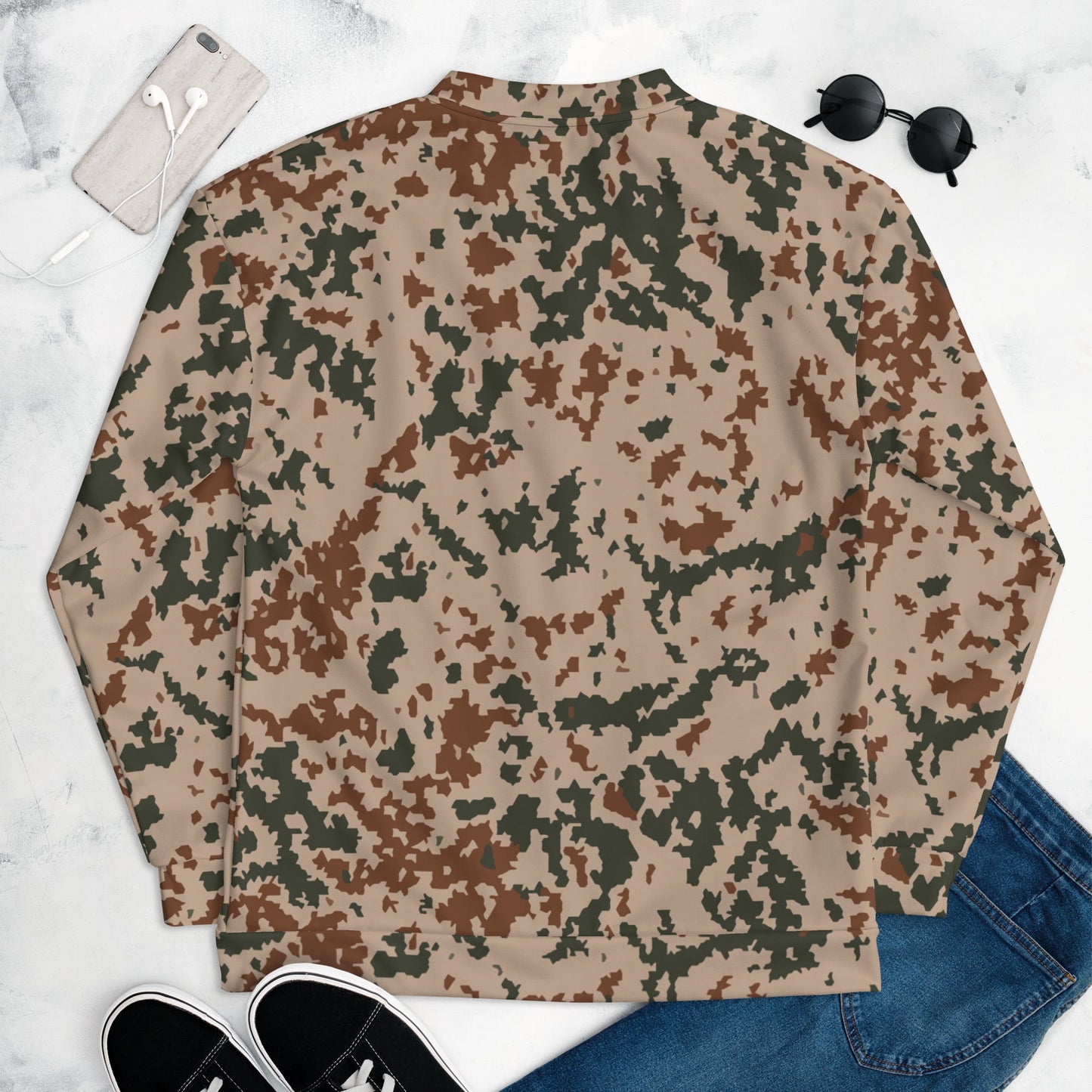 Finnish Hellepuku Desert CAMO Unisex Bomber Jacket - Jackets