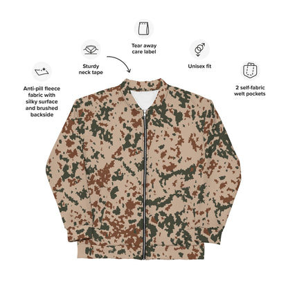 Finnish Hellepuku Desert CAMO Unisex Bomber Jacket - Jackets