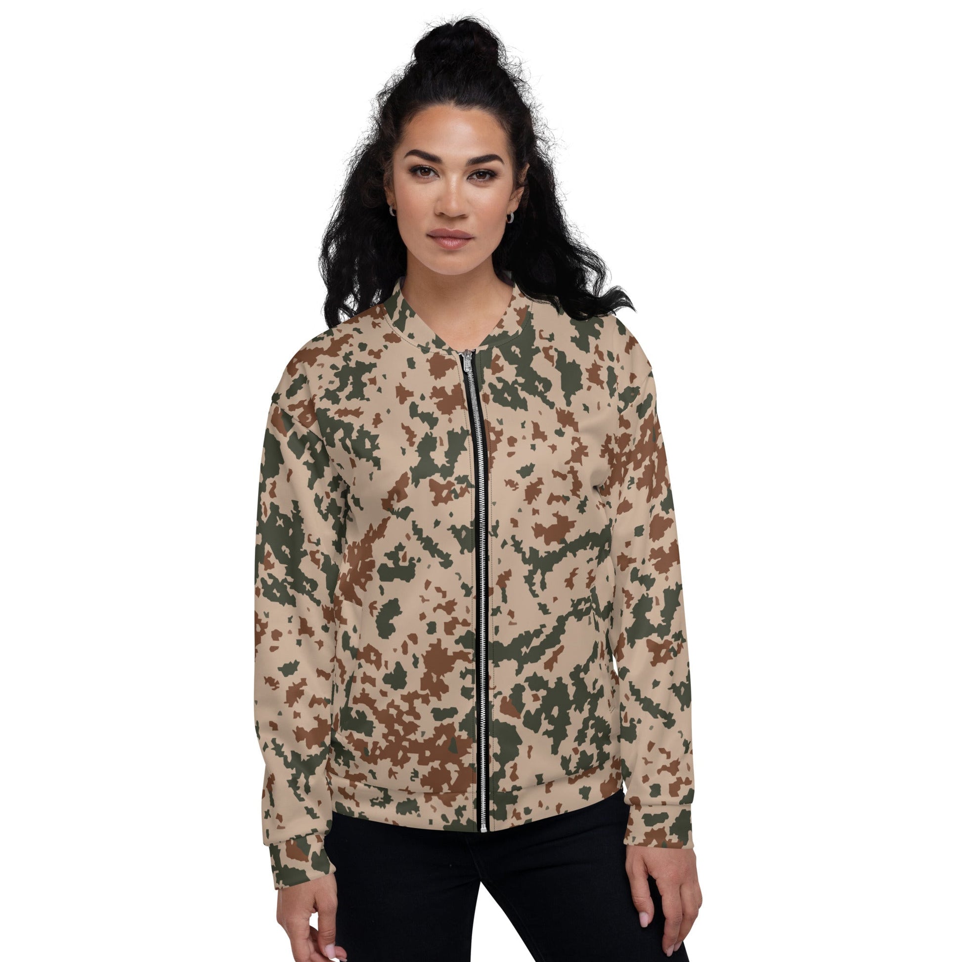 Finnish Hellepuku Desert CAMO Unisex Bomber Jacket - Jackets