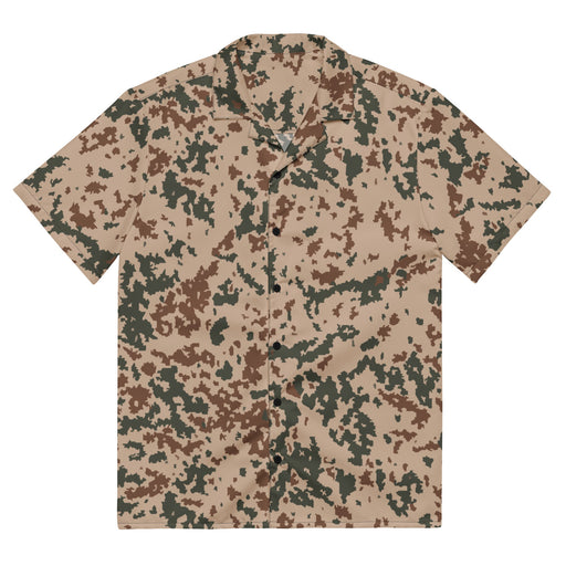 Hellepuku Desert CAMO Unisex Short-Sleeve Button Shirt - 2XS - Button-Up