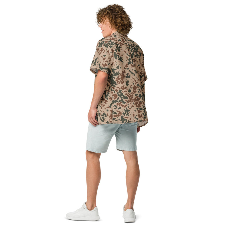 Hellepuku Desert CAMO Unisex Short-Sleeve Button Shirt - Button-Up