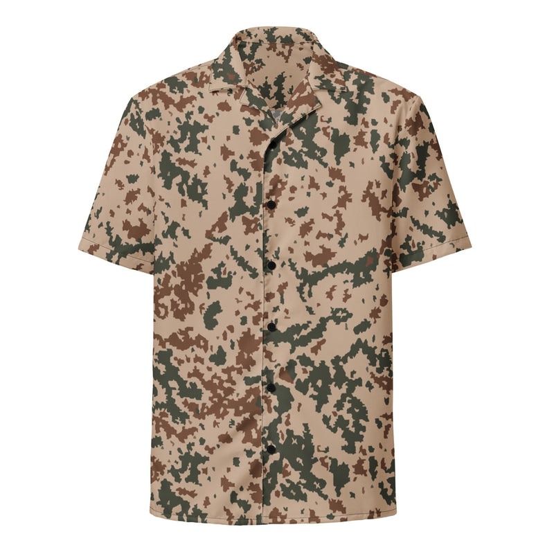 Hellepuku Desert CAMO Unisex Short-Sleeve Button Shirt - Button-Up