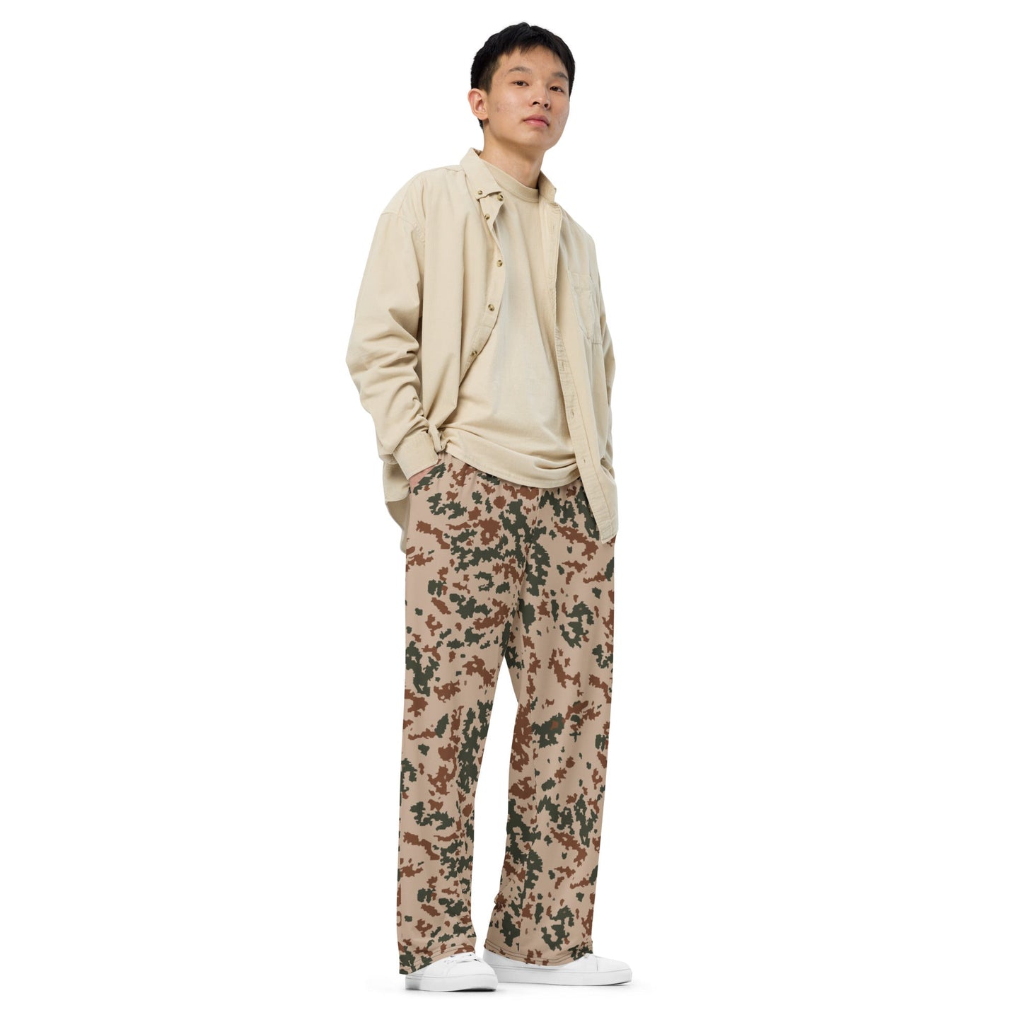 Finnish Hellepuku Desert CAMO unisex wide-leg pants - Wide-leg Pants