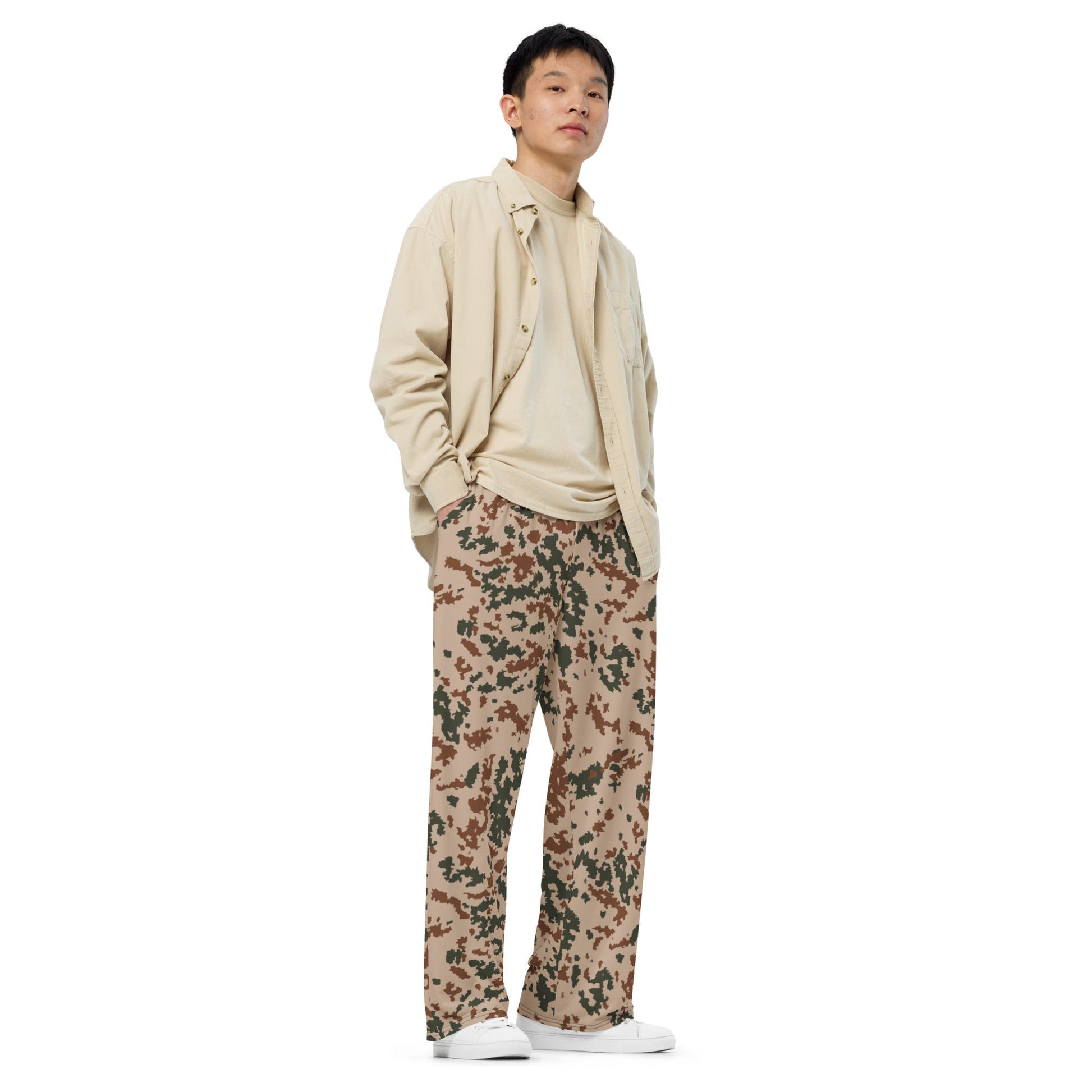 Finnish Hellepuku Desert CAMO unisex wide-leg pants - Wide-leg Pants