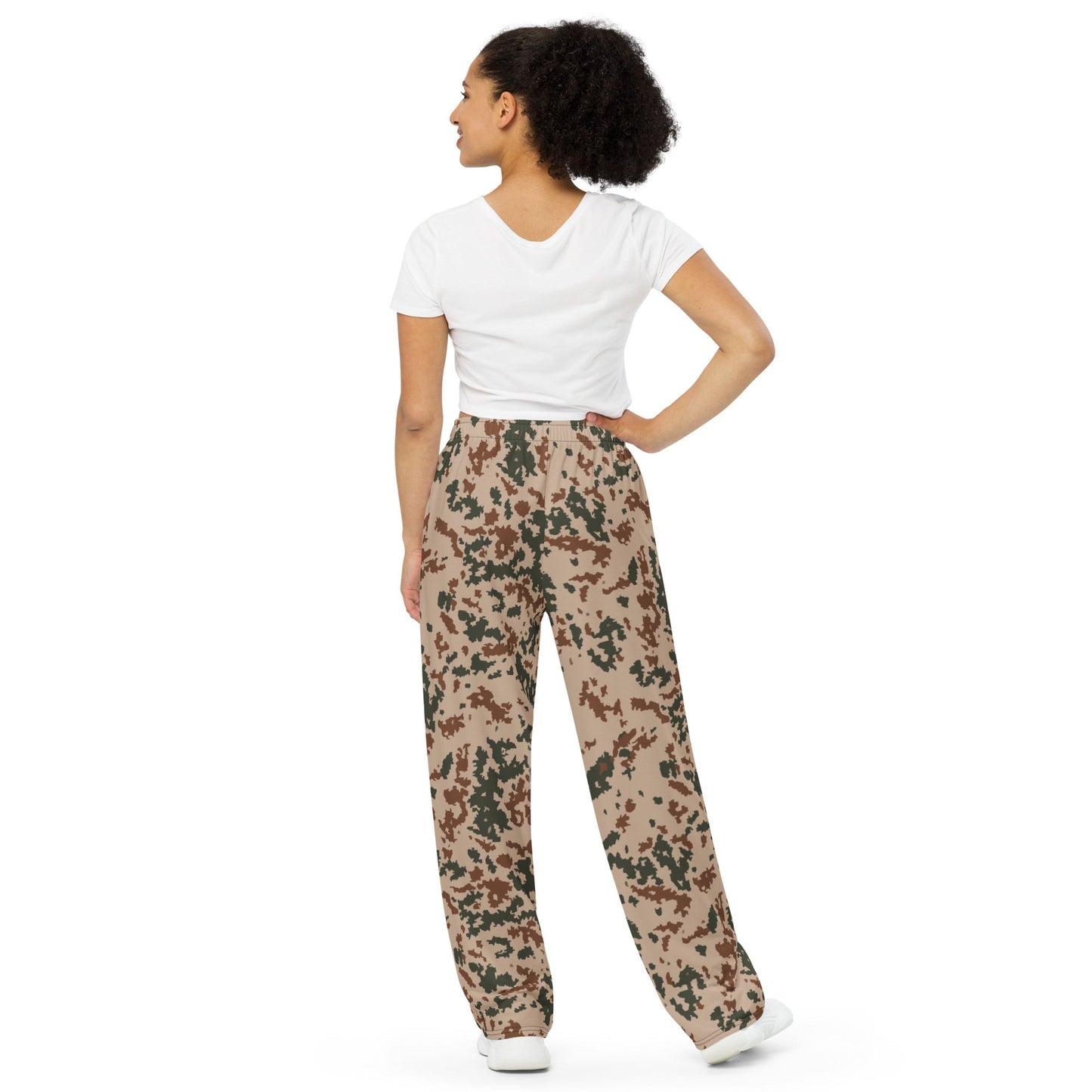 Finnish Hellepuku Desert CAMO unisex wide-leg pants - Wide-leg Pants