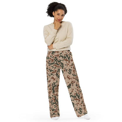 Finnish Hellepuku Desert CAMO unisex wide-leg pants - Wide-leg Pants