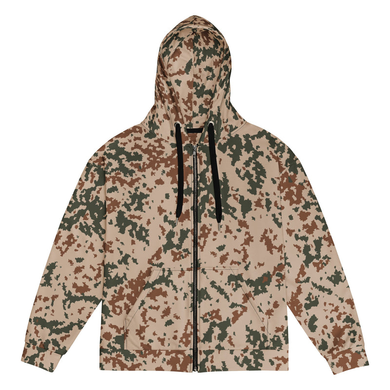 Hellepuku Desert CAMO Unisex Zip Hoodie - 2XS
