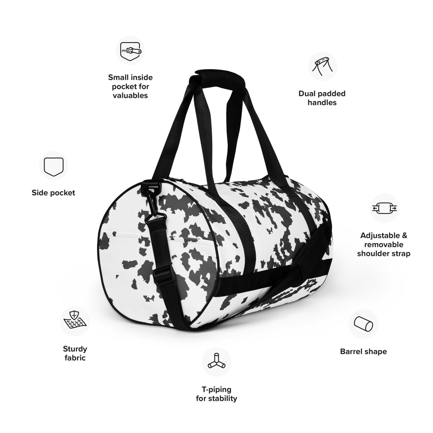 Finnish Lumikuvio Snow CAMO gym bag - Gym Bags
