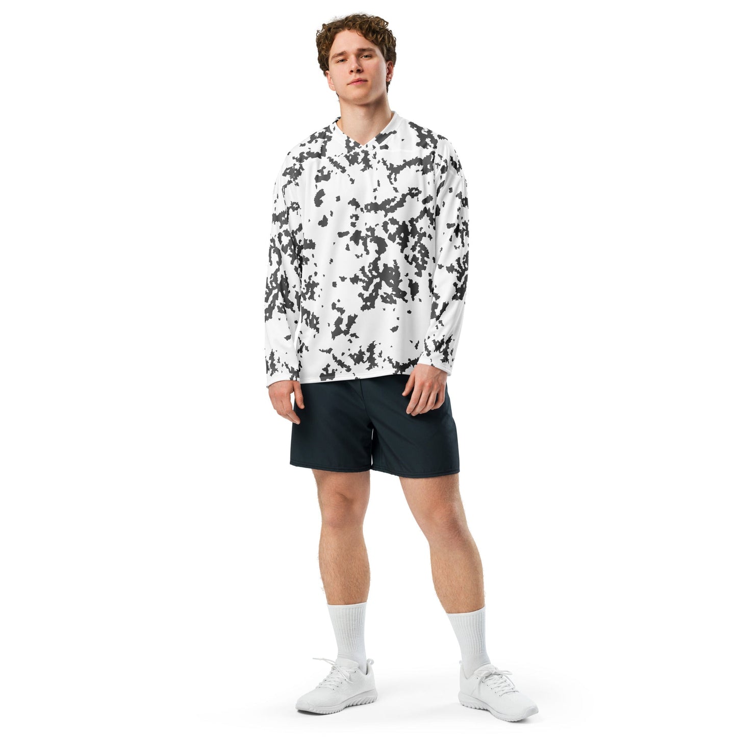 Finnish Lumikuvio Snow CAMO hockey fan jersey Hockey Jerseys