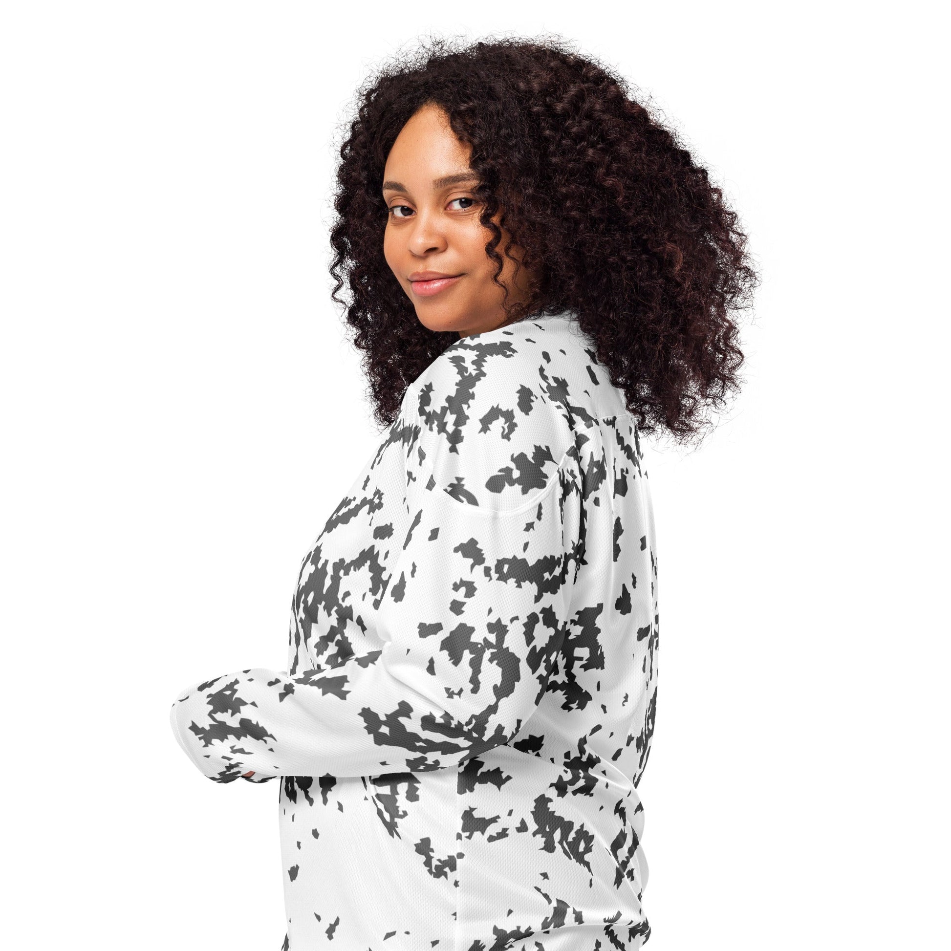 Finnish Lumikuvio Snow CAMO hockey fan jersey Hockey Jerseys