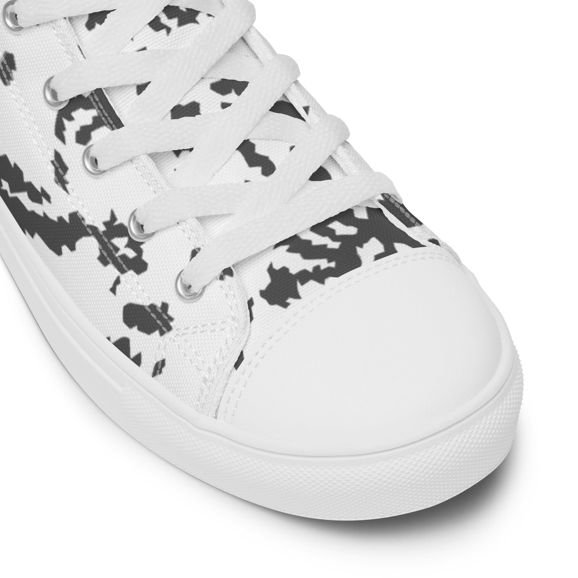 Finnish Lumikuvio Snow CAMO Mens high top canvas shoes - High Top Canvas Shoes