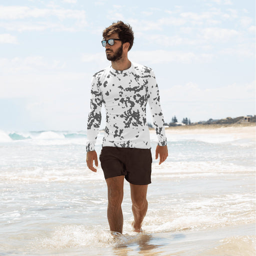 Lumikuvio Snow CAMO Mens Long-Sleeve Rash Guard - XS