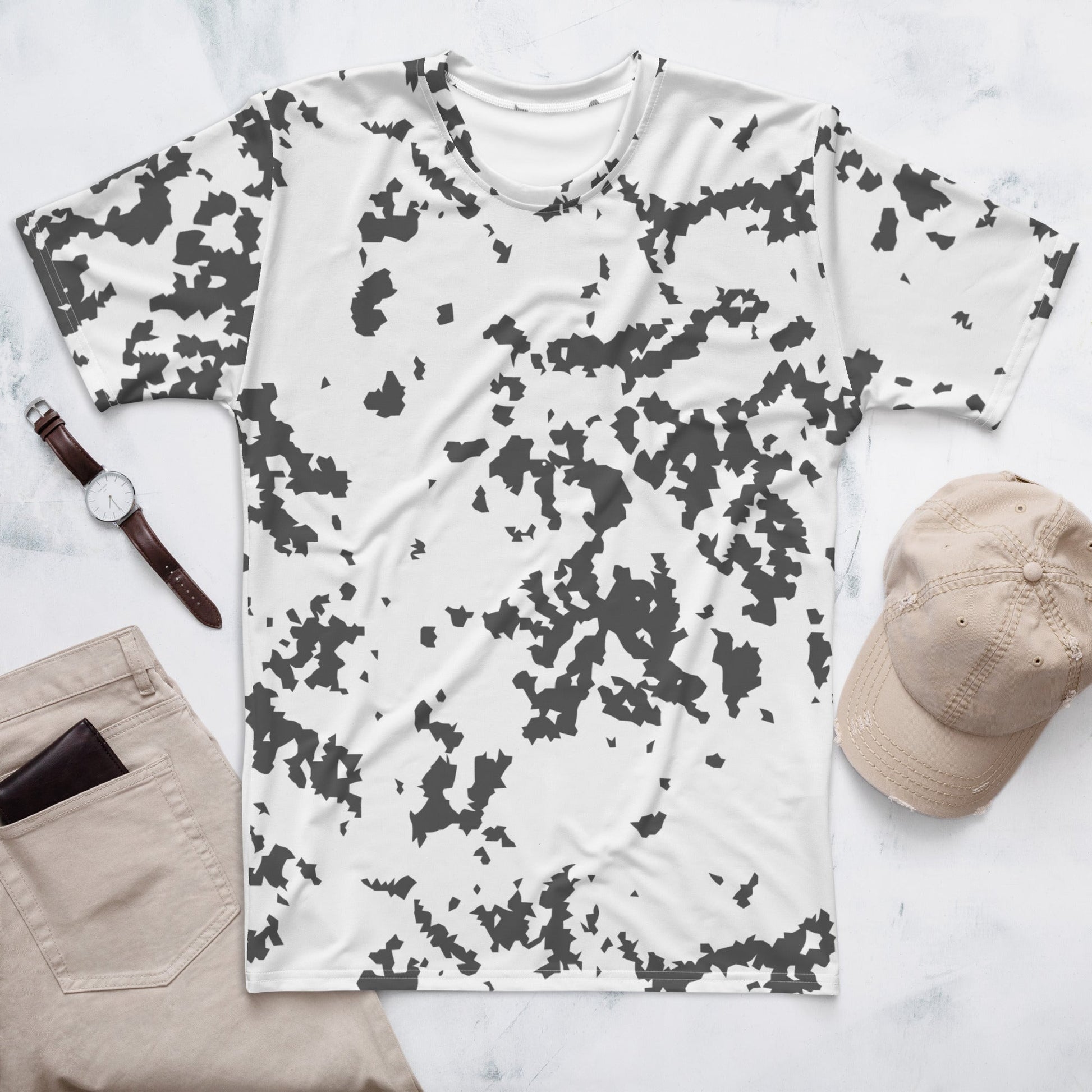 Finnish Lumikuvio Snow CAMO Mens t-shirt - XS - T-Shirts