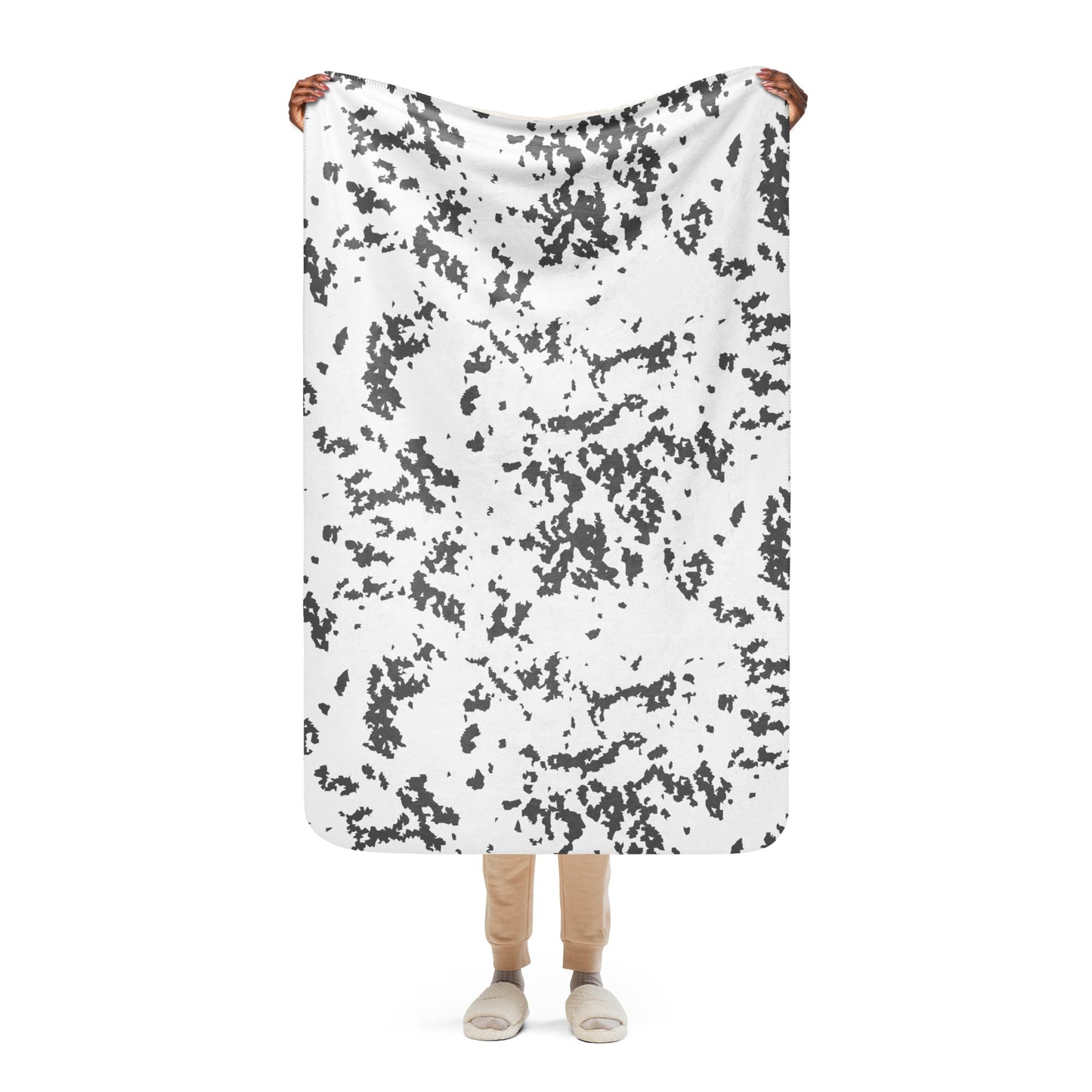 Finnish Lumikuvio Snow CAMO Sherpa blanket - 37″×57″ - Blankets