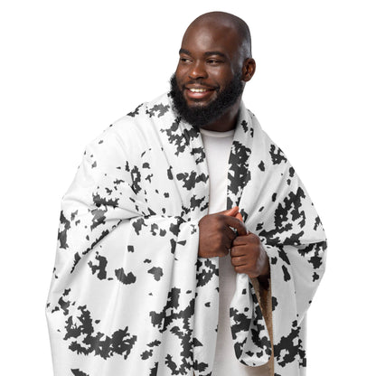 Finnish Lumikuvio Snow CAMO Sherpa blanket - Blankets