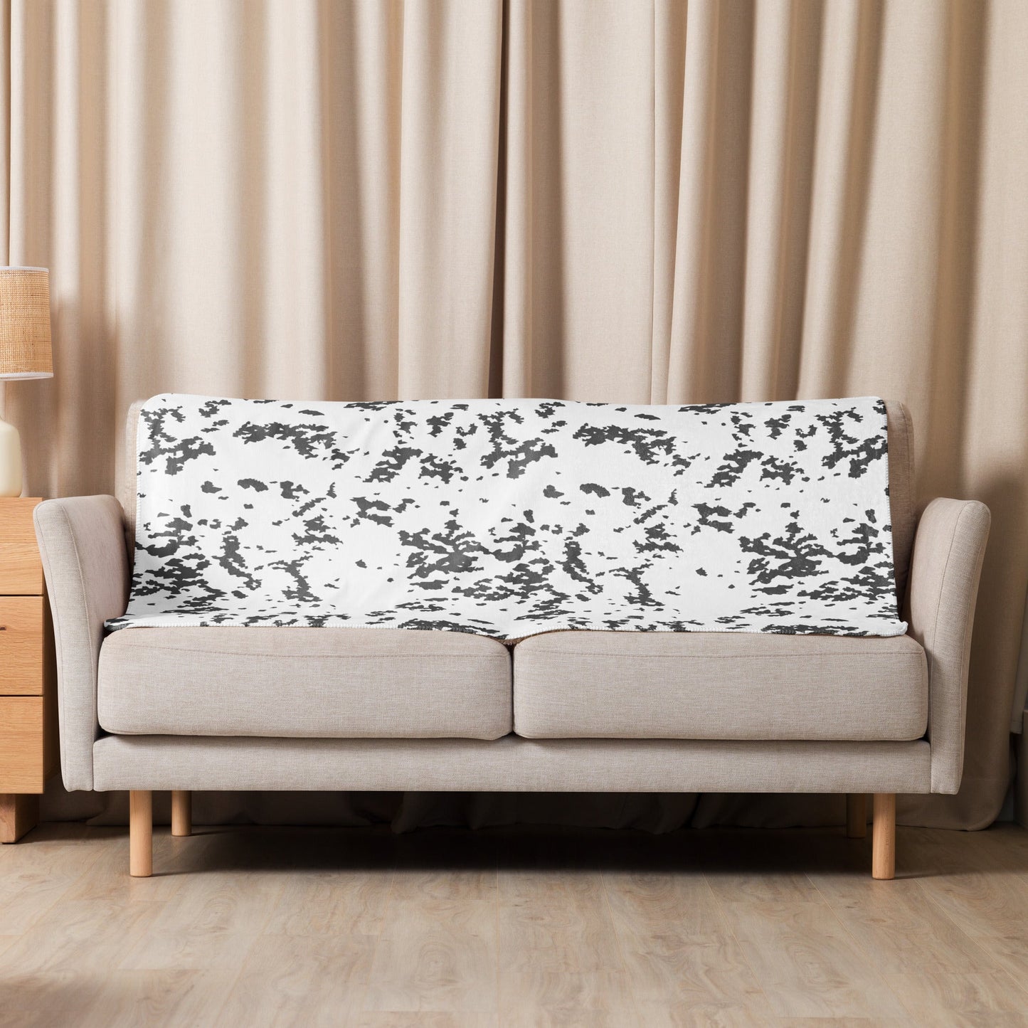 Finnish Lumikuvio Snow CAMO Sherpa blanket - Blankets