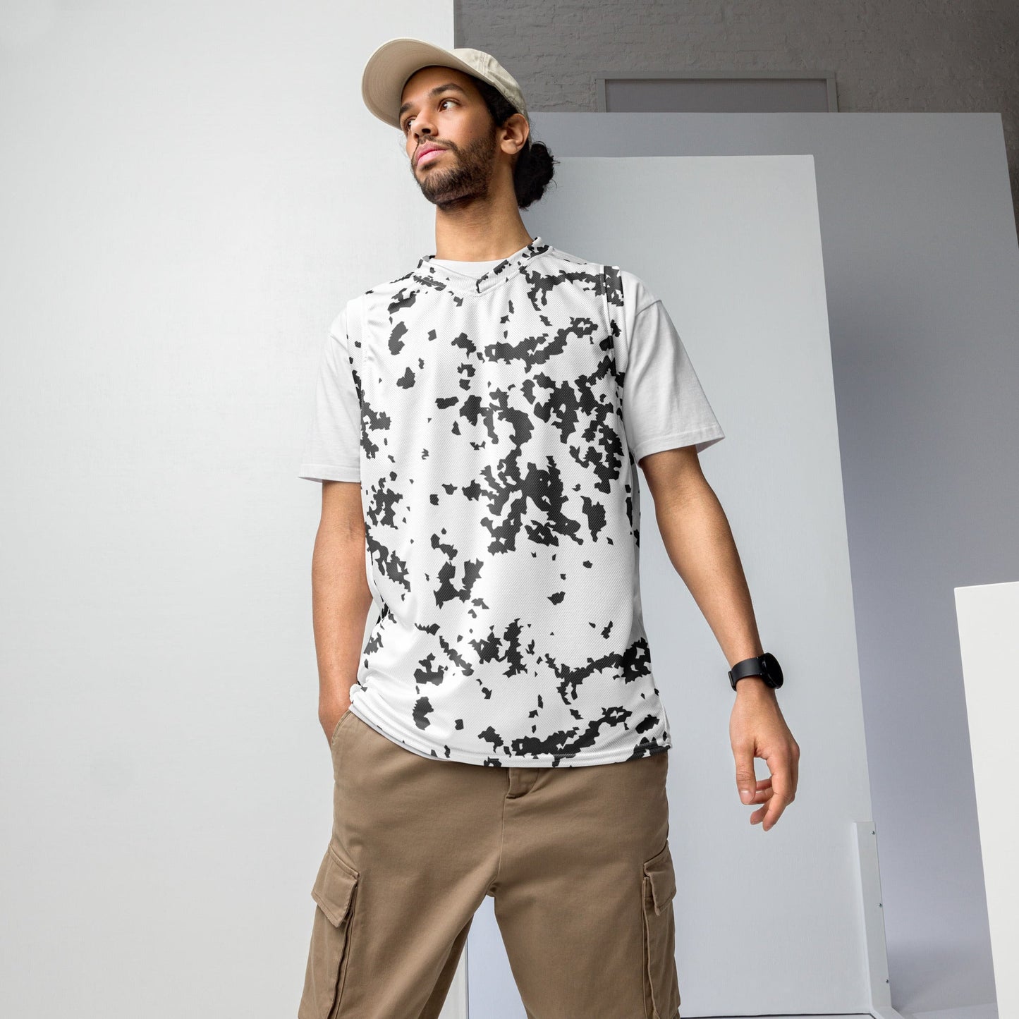 Finnish Lumikuvio Snow CAMO unisex basketball jersey 2XS Basketball Jerseys