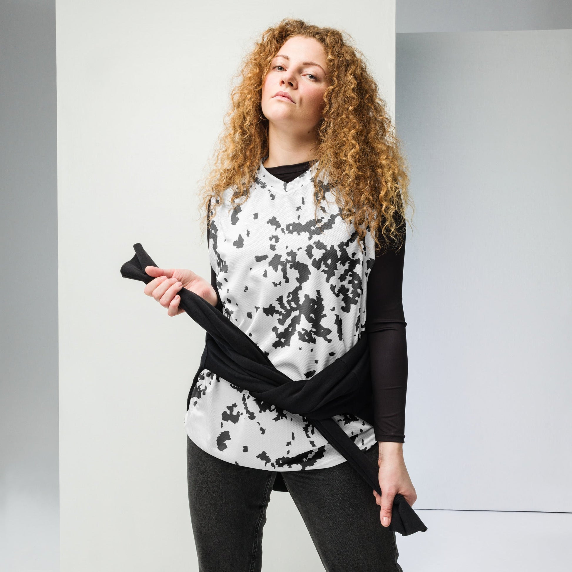 Finnish Lumikuvio Snow CAMO unisex basketball jersey Basketball Jerseys