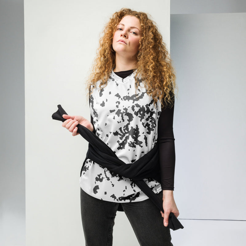 Lumikuvio Snow CAMO Unisex Basketball Jersey
