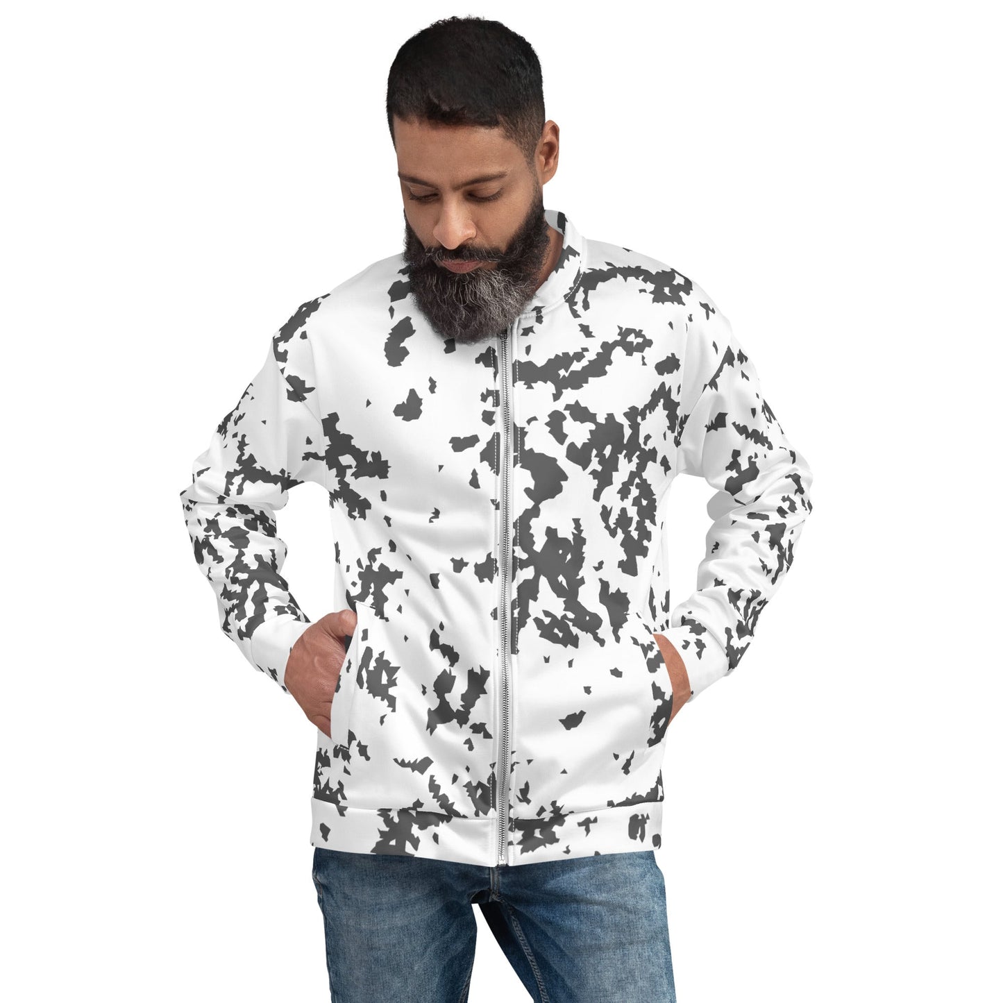 Finnish Lumikuvio Snow CAMO Unisex Bomber Jacket - Jackets
