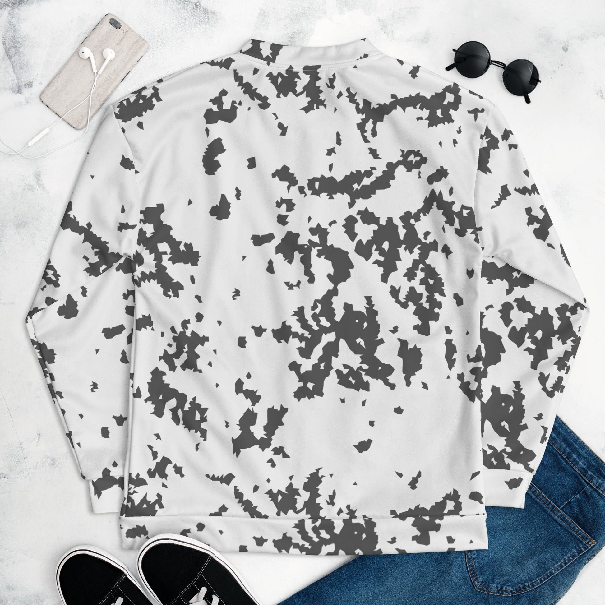 Finnish Lumikuvio Snow CAMO Unisex Bomber Jacket - Jackets