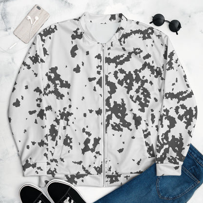 Finnish Lumikuvio Snow CAMO Unisex Bomber Jacket - XS - Jackets