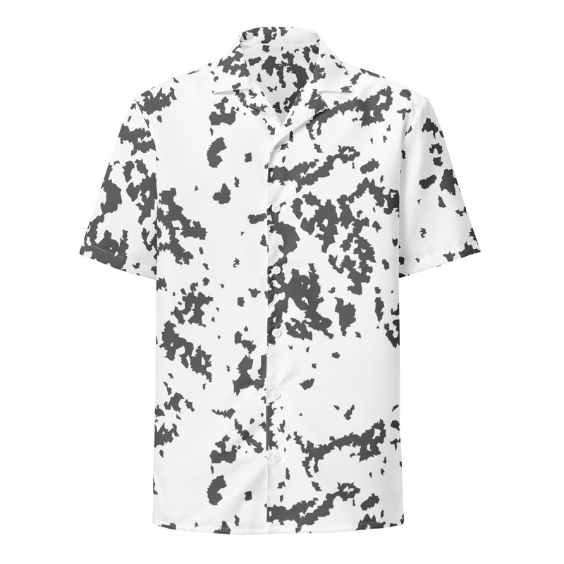 Lumikuvio Snow CAMO Unisex Short-Sleeve Button Shirt - Button-Up
