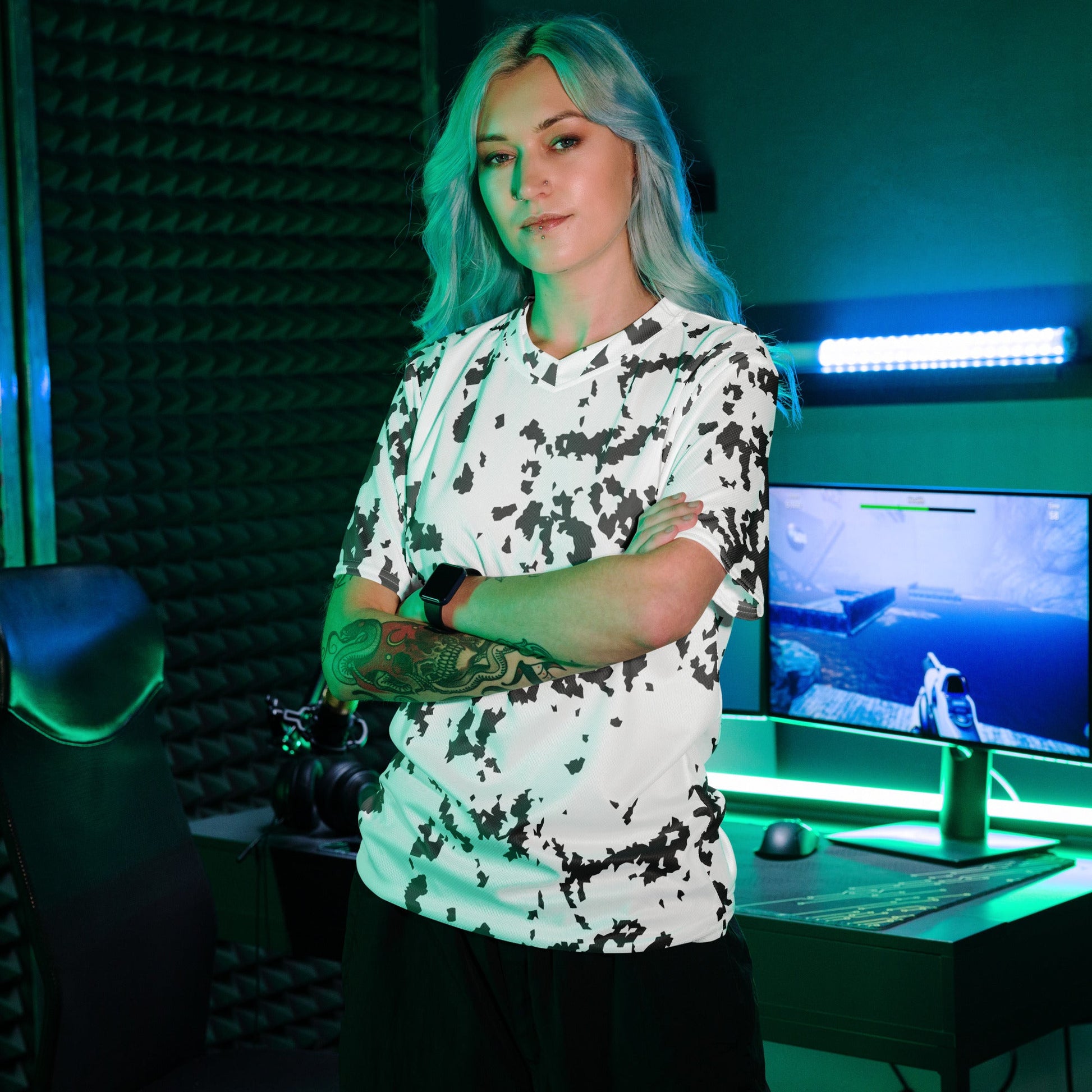 Finnish Lumikuvio Snow CAMO unisex sports jersey Sports Jerseys