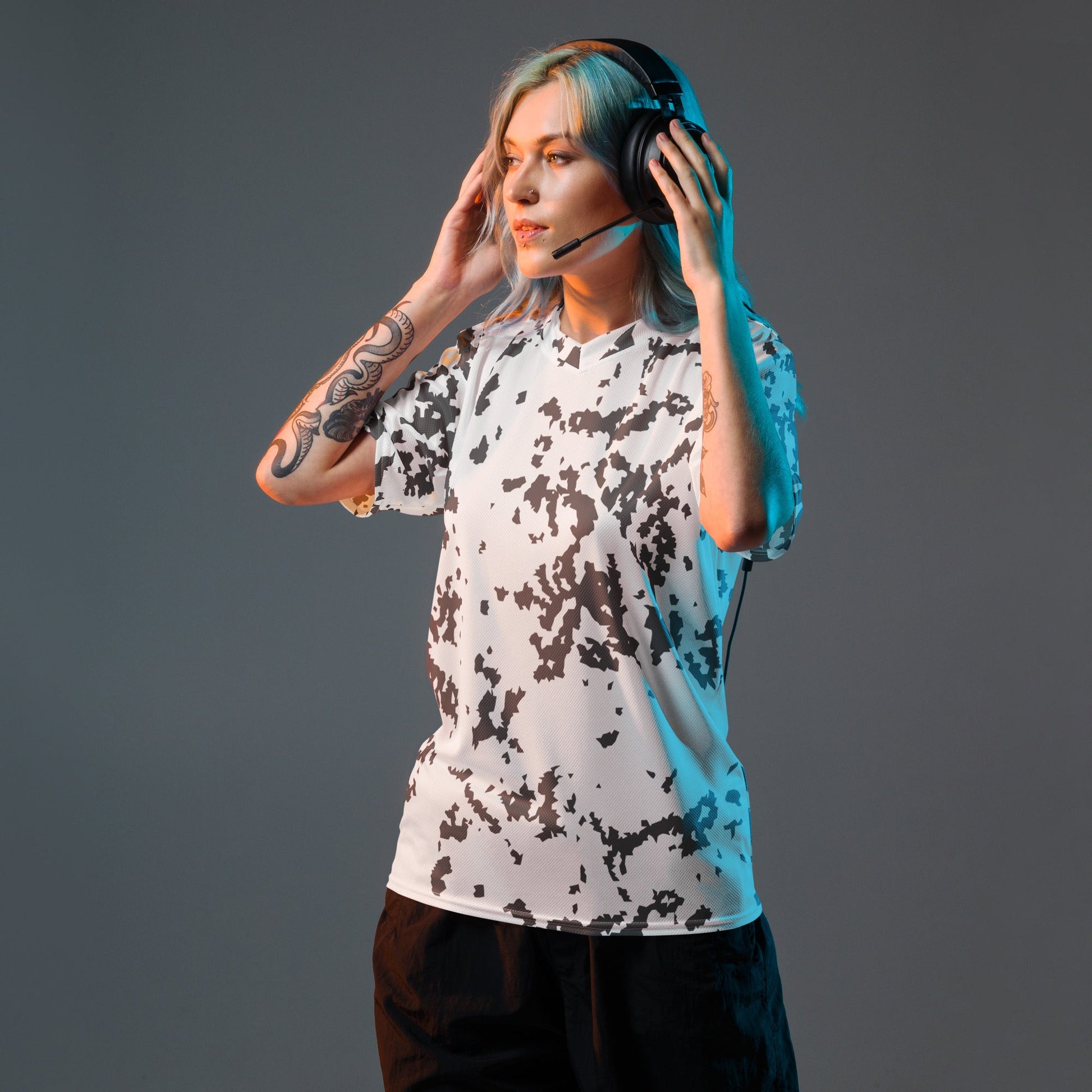 Finnish Lumikuvio Snow CAMO unisex sports jersey Sports Jerseys