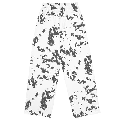 Finnish Lumikuvio Snow CAMO unisex wide leg pants Wide Pants