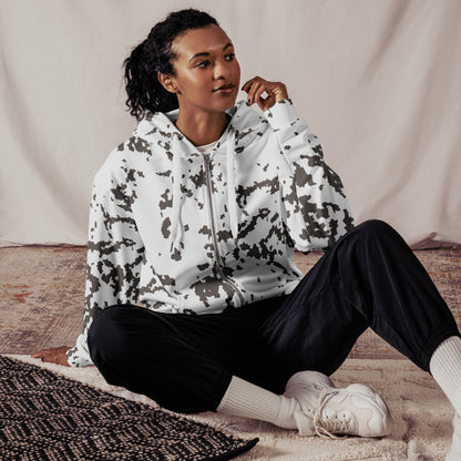 Finnish Lumikuvio Snow CAMO Unisex zip hoodie Zip Hoodies