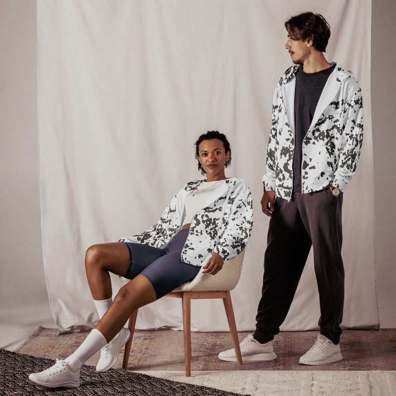 Lumikuvio Snow CAMO Unisex Zip Hoodie