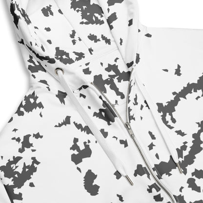 Finnish Lumikuvio Snow CAMO Unisex zip hoodie Zip Hoodies